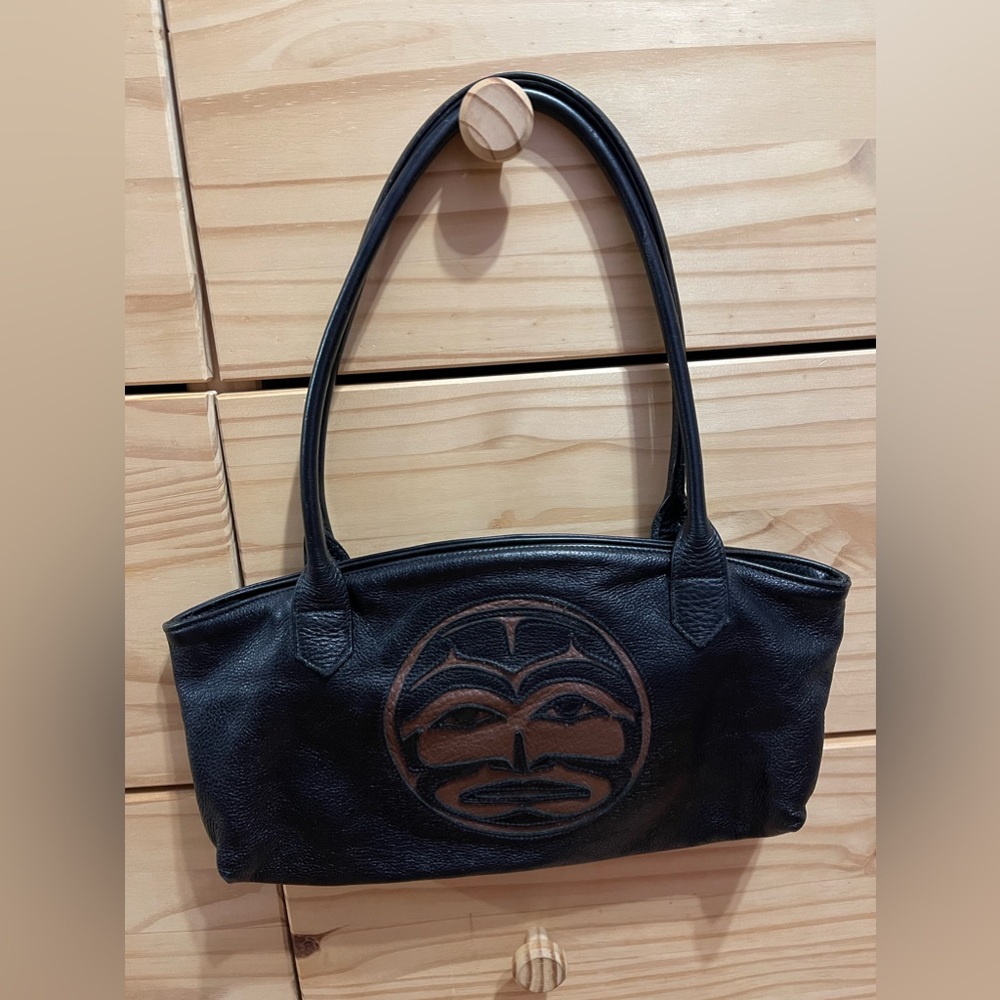 Black Leather Handbag